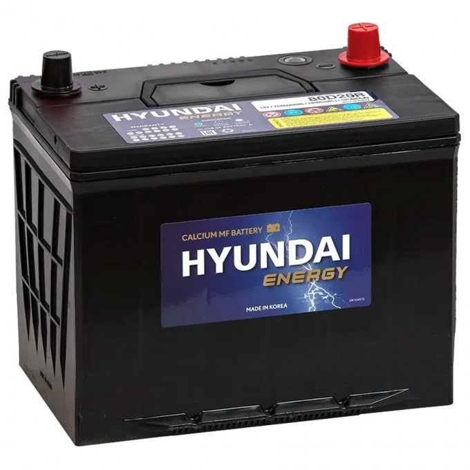 Автомобильный аккумулятор HYUNDAI 75 Ач прямая полярность D26R 730925500