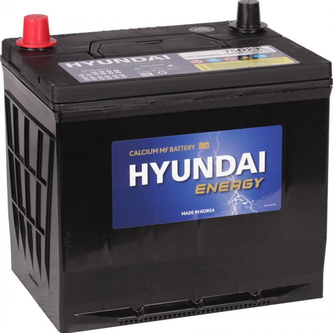 Автомобильный аккумулятор HYUNDAI 65 Ач обратная полярность D23L CMF 75D23L (B/H)
